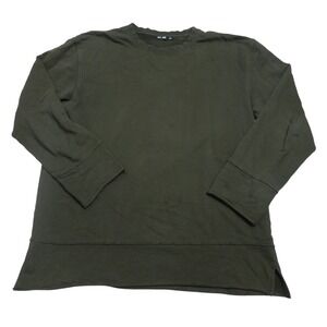 BLK DNM Mens Olive Green Crewneck‎ Sweatshirt Size L Long Sleeve Casual Top